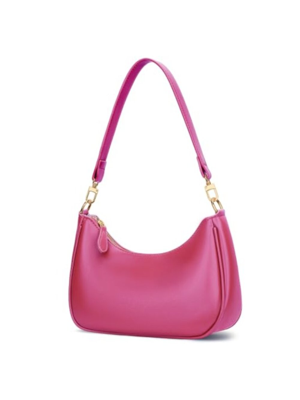 PU Leather Hobo Shoulder Bag with Chain Strap and Card Slots
